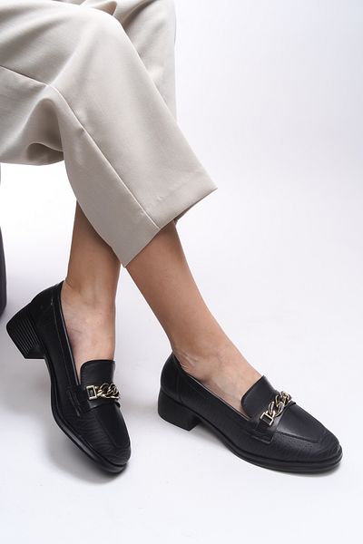Riccon Evelyrra Women's Loafer 0012302   - Black Skin