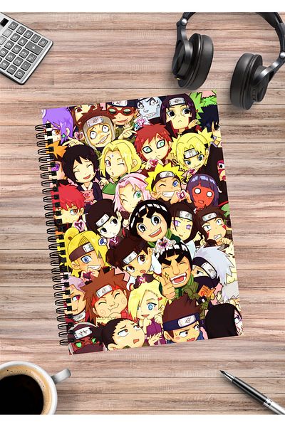 mertfigur Naruto Anime Spiral Notebook A5 (50Pages)