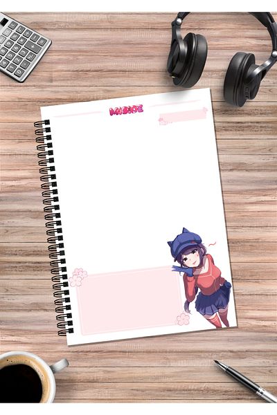 mertfigur Miside Mita Anime Spiral Notebook A5 (50 Sheets)