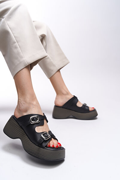 Riccon Victihne Women's Slippers 001291 Black