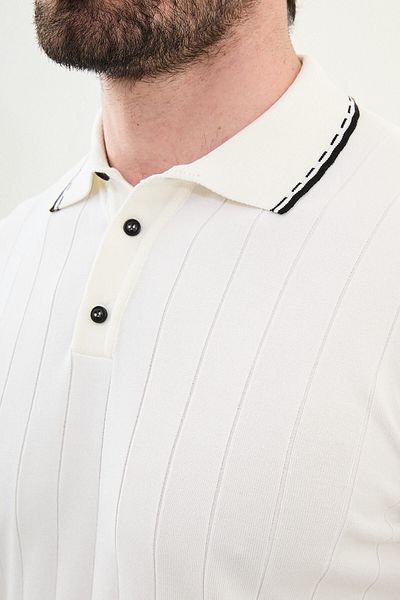 Mcr Knitwear POLO BUTTONED COLLAR