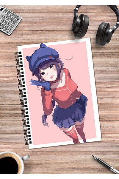 mertfigur Miside Mita Anime Spiral Notebook A5 (50 Sheets)