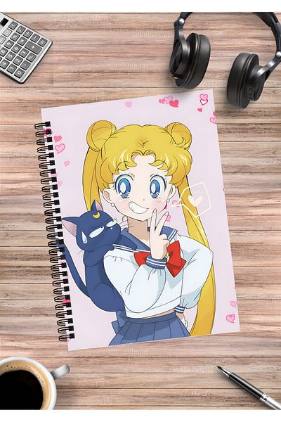 mertfigur Sailor Moon Anime Spiral Notebook A5 (50 Sheets)