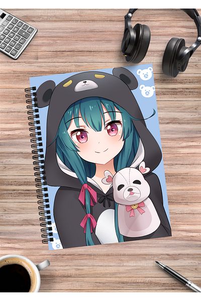 mertfigur Kuma Kuma Bear Anime Spiral Notebook A5 (50 Sheets)