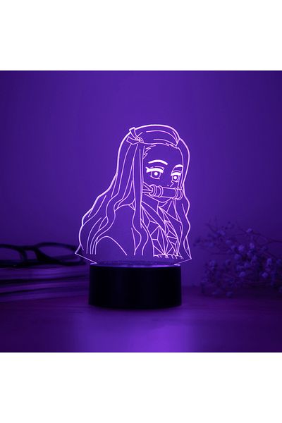 Choice Demon Slayer 16 Color Remote Kimetsu No Yaiba Nezuko Kamado Figure Led Night Light For Bedroom Decor