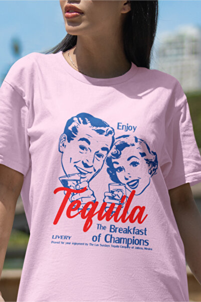 SUNFREE POPULARNA TREND T-SHIRT ZA ŽENE SA TISKOM TEQUILA Oversize kroj