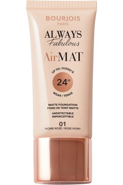Bourjois كريم أساس Ever Fabulous Air Matte 001 - وردي عاجي، 30 مل