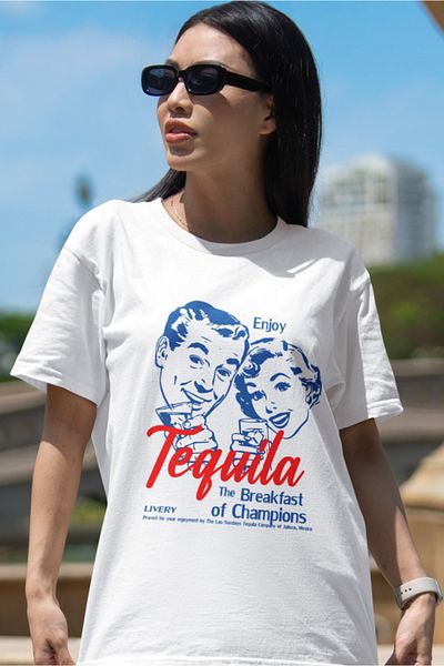 SUNFREE TRIUC OVERSIZE PENTRU FEMEI POPULAR TREND TEQUILA PRINT