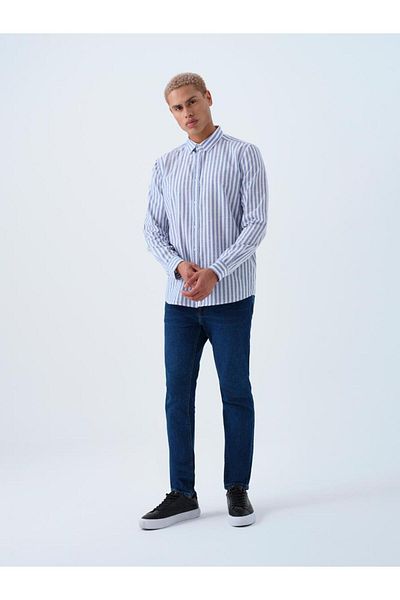 Loft Мъжка риза 2039474 Индиго