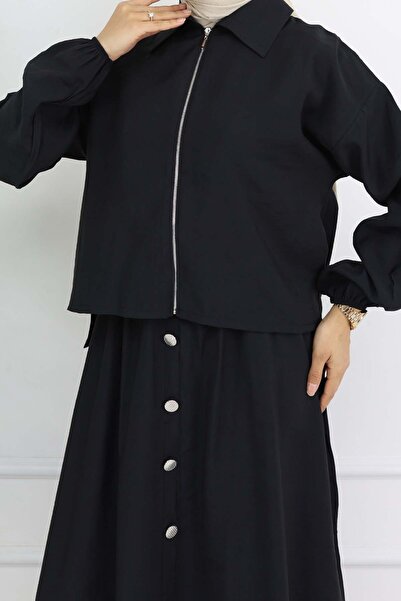 benguen Zippered Dress Suit - Black 4807