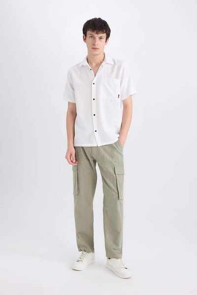 DeFacto New Season 100% Cotton Regular Fit Summer Short Sleeve Shirt