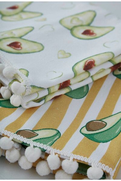 KİRAZHOME Set de 2 prosoape din bumbac avocado (40x60)