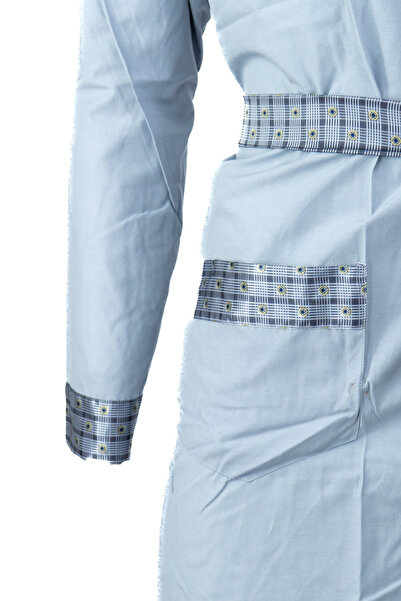 Oppland Чоловічий елегантний класичний халат з кишенями з преміум-попліну