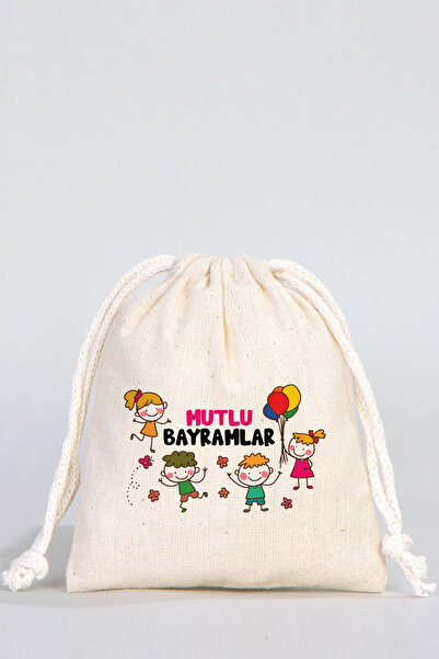 Pamusan Mutlu Bayramlar Bayram Harçlığı Kesesi 30'lu Paket - 10x13cm Boyutlarında