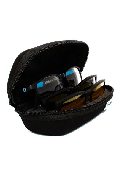 Singularis Palmera Klipsli Gözlük Kutusu 3 Bölmeli Tasarım 1 Gözlük 2 Klips H...