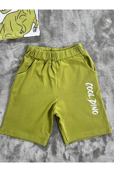 NEWKİDS 3-7 Years Old Boy's Suit with Printed Shorts