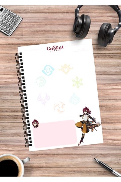 mertfigur Genshin Heizou Anime Spiral Notebook A5 (50Sheets)