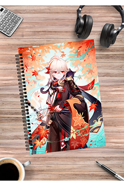 mertfigur Genshin Kazuha Anime Spiral Notebook A5 (50Sheets)