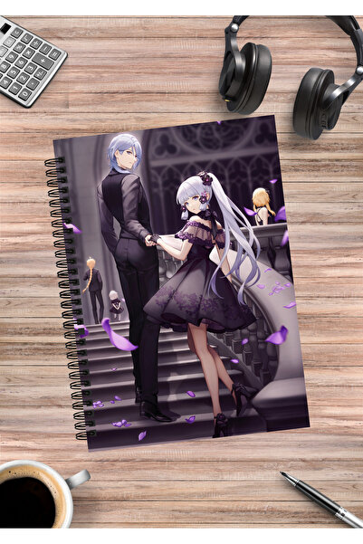 mertfigur Genshin Ayaka Ayato Kamisato anime spiralna sveska A5 (50 listova)
