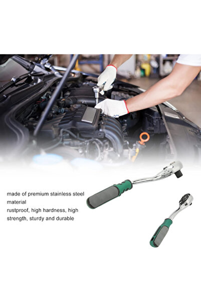 VIKTEC 1/4" ve 1/2" Cırcır Kolu 72 Diş Kaliteli (İki Ürün Bir Arada)