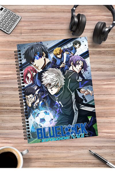 mertfigur Blue Lock Anime Spiral Notebook A5 (50 Sheets)