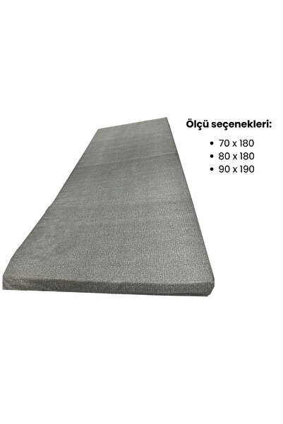 sitehome Fermuarlı Kılıflı Yer Kamp Karavan Misafir Yatağı Tek Kişilik 8 cm