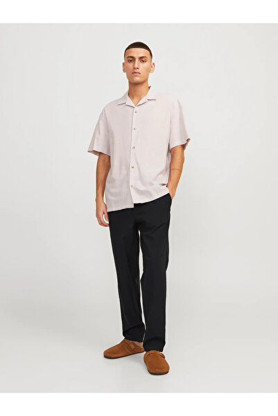 Jack & Jones Men's Tapered Fit Linen Trousers - 12229699