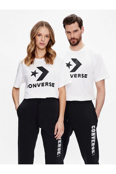 converse White Unisex Chuck Patch T-Shirt