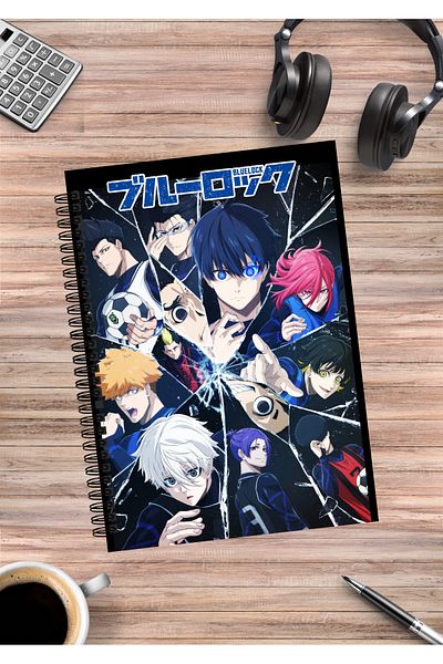 mertfigur Blue Lock Anime Spiral Notebook A5 (50 Sheets)