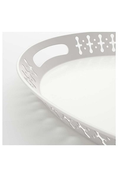 IKEA Romantisk White Color Metal Serving Promise Engagement Tray