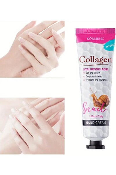 Kormesic Snail Hand Cream with Collagen and Hyaluronic Acid 30g
