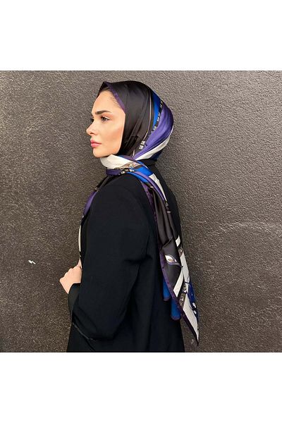 Webinay Home New Season Leaf Pattern Voile Silk Shawl