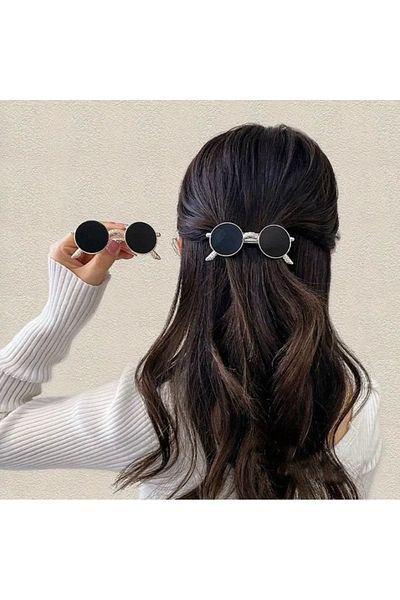 Accessories Agrafă de păr drăguță pentru femei Vanilla Avenue, în formă de ochelari rotunzi
