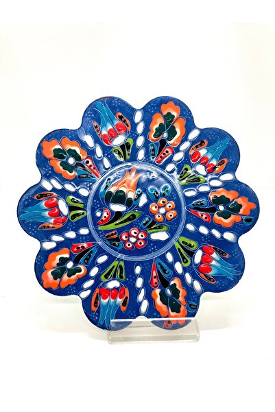 Store نحاس سيراميك صناعة يدوية 17 سم أزرق