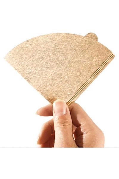 Generic 40-piece coffee filter paper, beige
