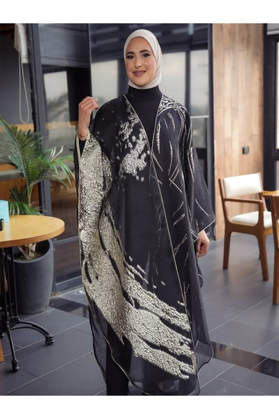fiore fashion Suit Cotton Inner Dress Color Black, Kaftan Abaya Ferace Abaya ...