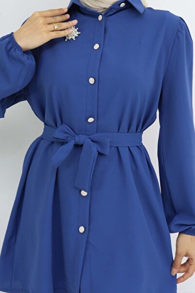 benguen Набір з двох предметів з брошкою з перлами та поясом, Indigo 4768