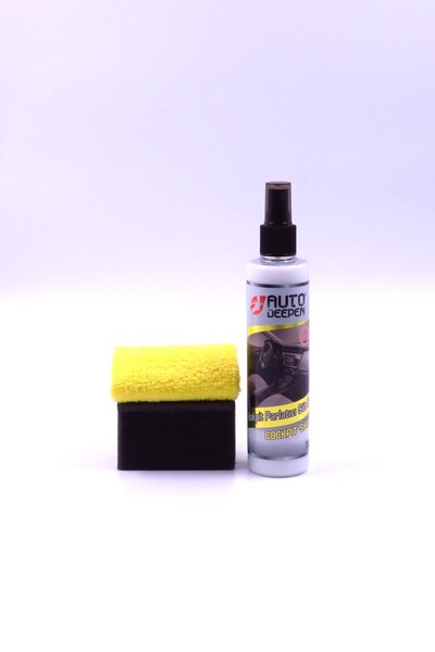 Kokpit Koruyucu & Parlatıcı Süt Set 200ml, Temizleme Bezi & Uygulama Süngeri, Parfümlü