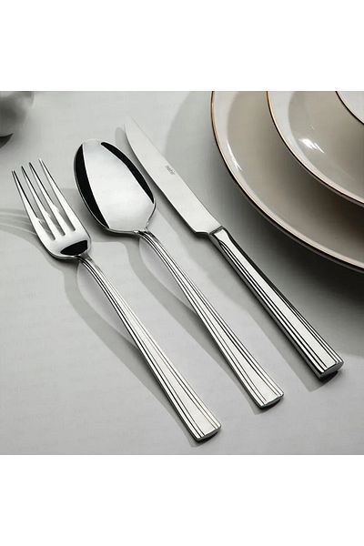 Nehir Katre 84 Piece Fork Knife Spoon Set Tableware