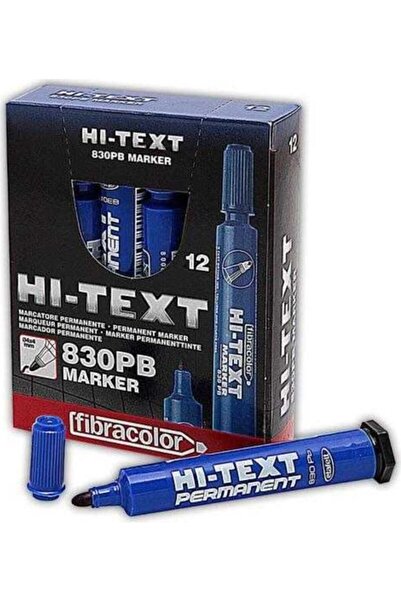 Genel Markalar Hı-text 830pb Permanent Koli Kalemi Kesik Uç Mavi 12 Li