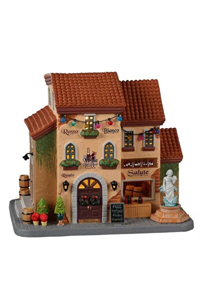 mutlu adım 20cm Işıklı Bağ Evi Dekor Yılbaşı