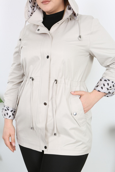TUTveAL Collection Cotton, Water Repellent, Lined, Hooded, Spring, Trench Coat,