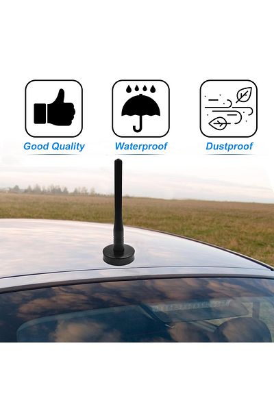 SERA Universal Magnetic Car Antenna – Waterproof & Dustproof  Antenna for Modern Car Styling Black