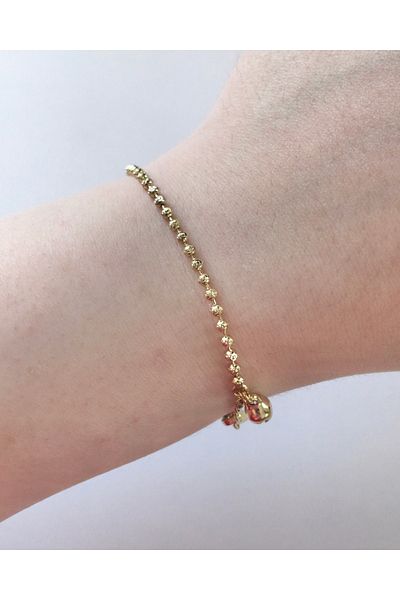 AurorAccessory Xuping Jewelry Model 14 Sterling Color Dorical Charmlı Minimal Bracelet 17 +3 cm
