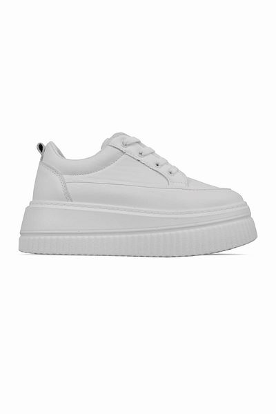 Lal Shoes & Bags Pantofi sport cu șireturi pentru femei Baleon-albi