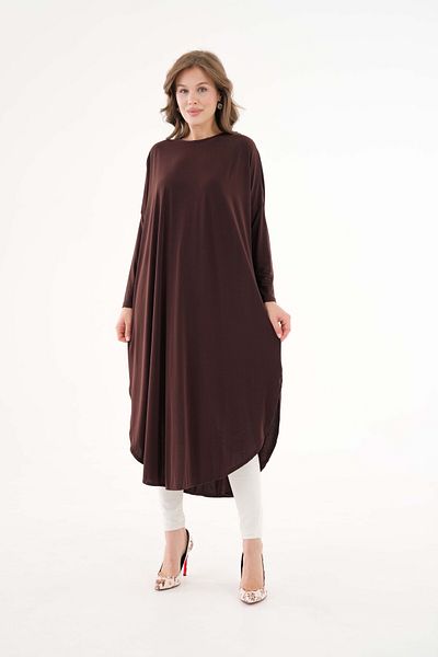 NİSUM MODA Sandy Tunic with Slits on the Sides