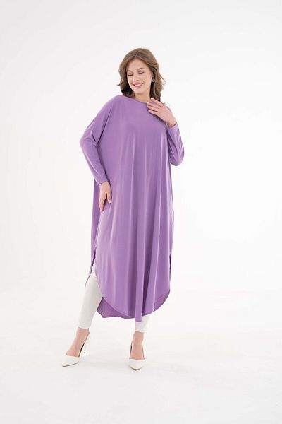 NİSUM MODA Sandy Tunic with Slits on the Sides