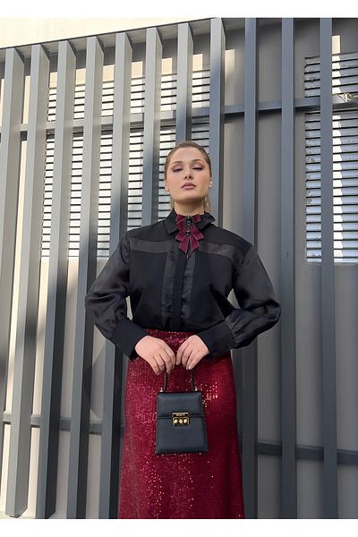 BEBE PLUS FUSTA MIDI CU PAIETE