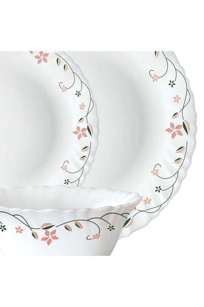 British Chef 20 Pieces Opalware Dinner Set |Microwave, Dishwasher & Frezzer Safe | Garland Dinnerware set