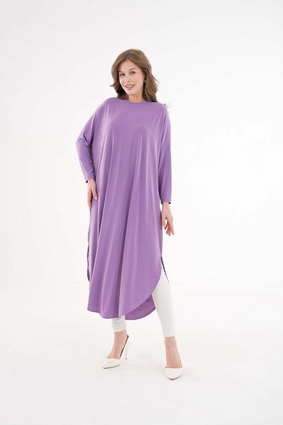NİSUM MODA Sandy Tunic with Slits on the Sides